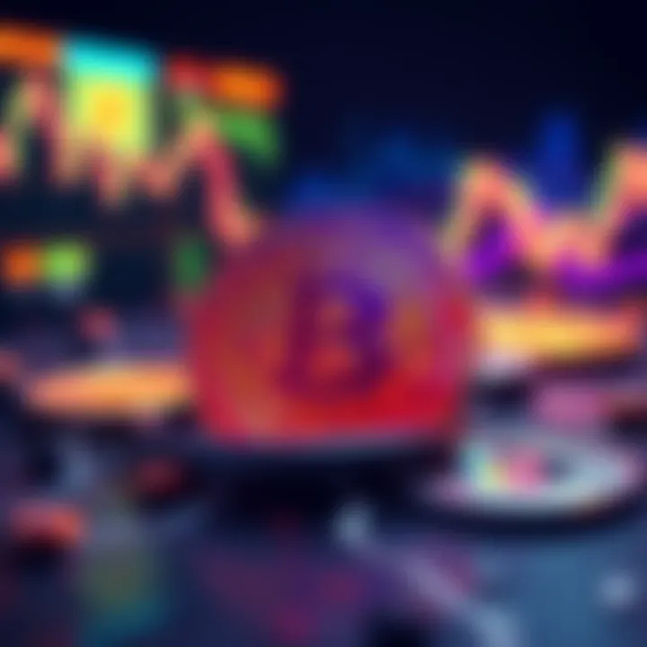 Bitcoin Holding Impact A visual representation of Bitcoin with a focus on market cycles and bear market trends, featuring bearish symbols and Bitcoin logos.