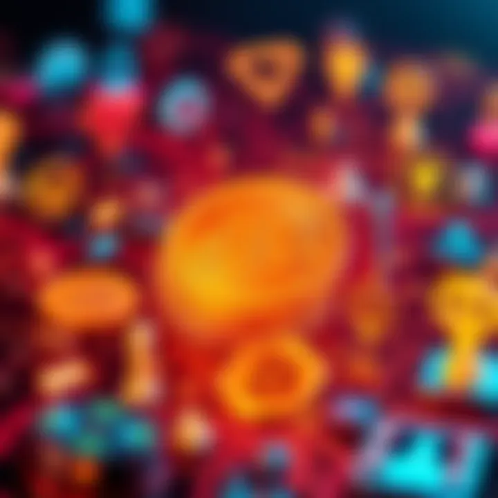 A visual representation of key Bitcoin improvement proposals with icons symbolizing technology and innovation.