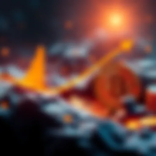 A visual representation of Bitcoin's growth cycle, showing the transition from hype to innovation and expected future growth in finance.