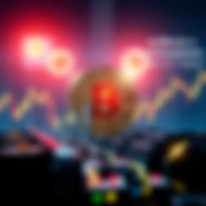 A graphic showing a Bitcoin symbol surrounded by financial charts and mining equipment, illustrating the investment potential of Bitcoin over time.