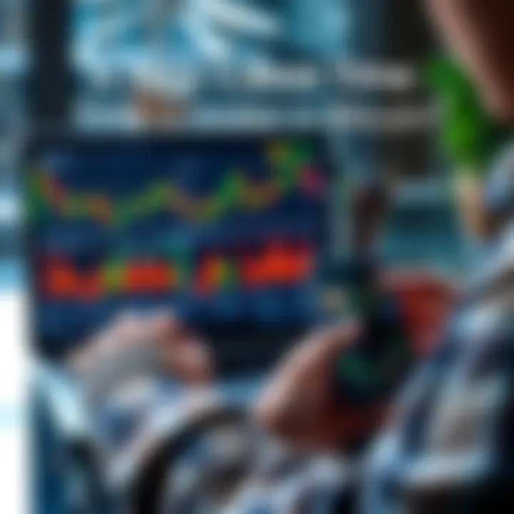 A person analyzing Bitcoin charts and graphs on a laptop with a smartphone showing market data.