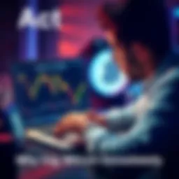 A person looking at a Bitcoin price chart on a laptop, with a clock showing time running out, highlighting the urgency to invest now.