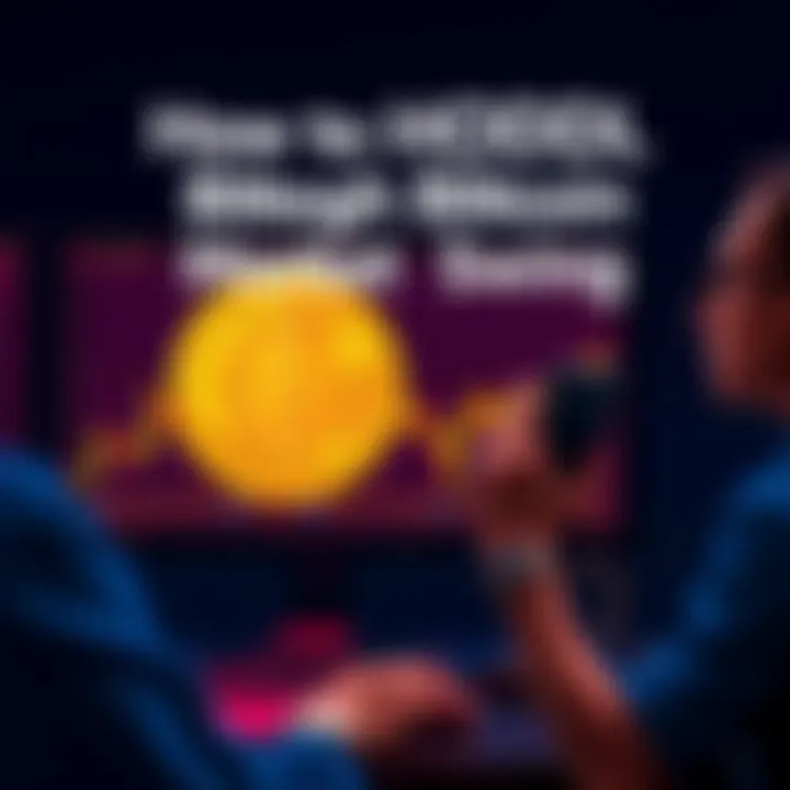 A calm investor looking at Bitcoin charts on a computer screen during market swings