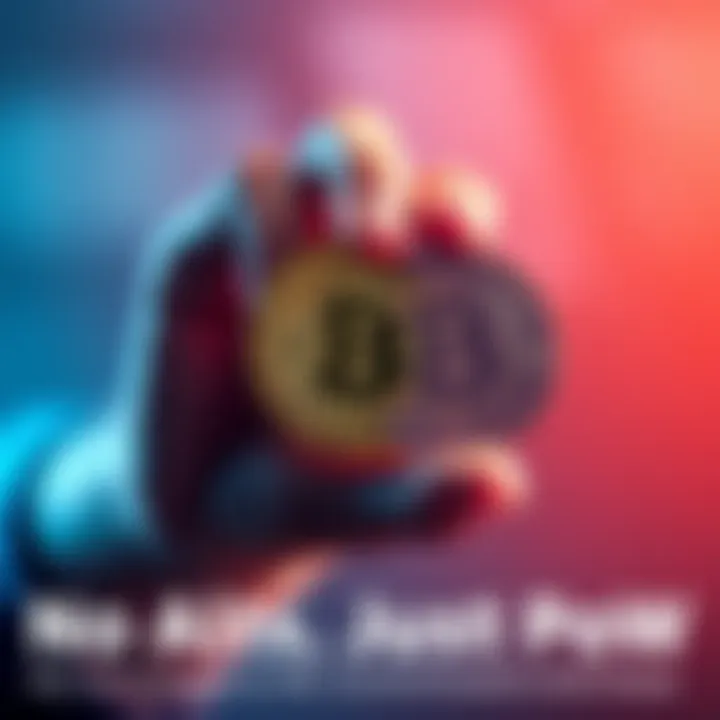 A person holding a Bitcoin and a Kaspa coin, symbolizing dedication to Proof of Work projects and decentralization in cryptocurrency.