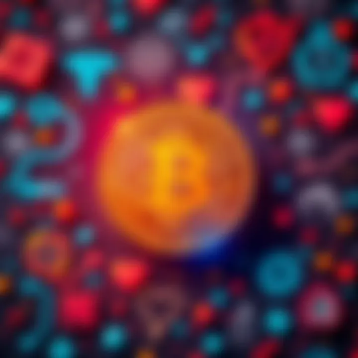 A digital representation of Bitcoin currency alongside medical symbols and aging icons, showcasing the connection between cryptocurrency and healthcare access.