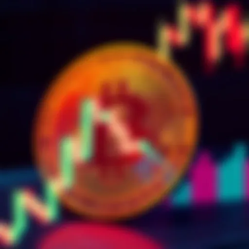 A close-up of the Bitcoin symbol with a rising market graph in the background, showcasing Bitcoin's dominance in the digital currency landscape for 2025.
