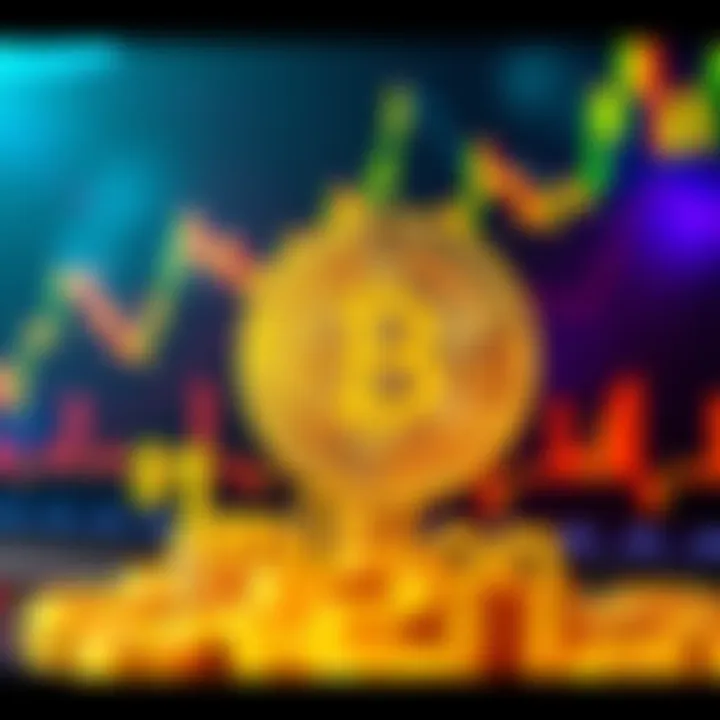 A graphic showing the Bitcoin symbol jumping to a $1 million value with rising market charts in the background