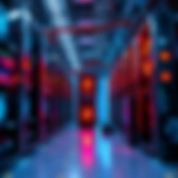Bitcoin miners consider AI infrastructure A Bitcoin mining facility with mining rigs and AI computing equipment shown together, illustrating the transition from Bitcoin mining to AI technology.