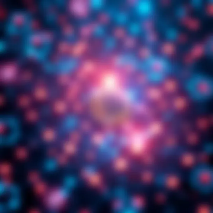 Bitcoin Network Visualization A digital illustration showing a network of interconnected nodes representing Bitcoin transactions and data.