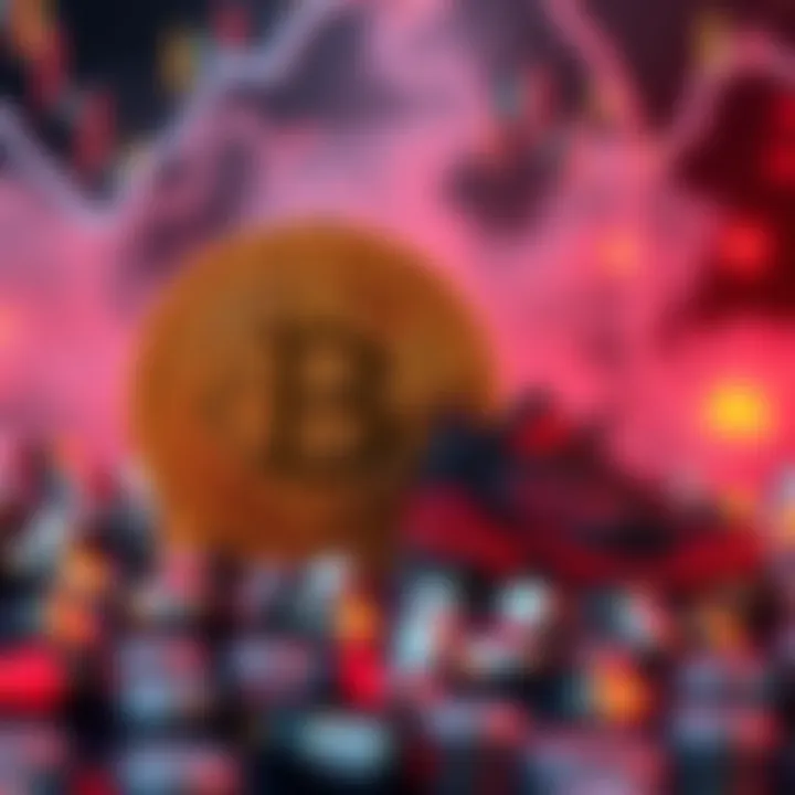 A visual representation of a Bitcoin symbol fading alongside an NFT artwork, symbolizing their decline in interest.