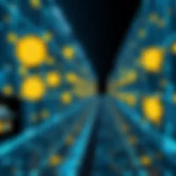 A digital illustration of a Bitcoin payment rail designed for autonomous agents, showcasing computer nodes connected in a network with Bitcoin symbols and secure transactions.
