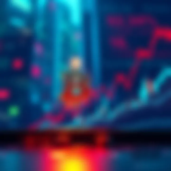 Bitcoin price bounce A graphic showing Bitcoin price rising with a tense market sentiment indicator