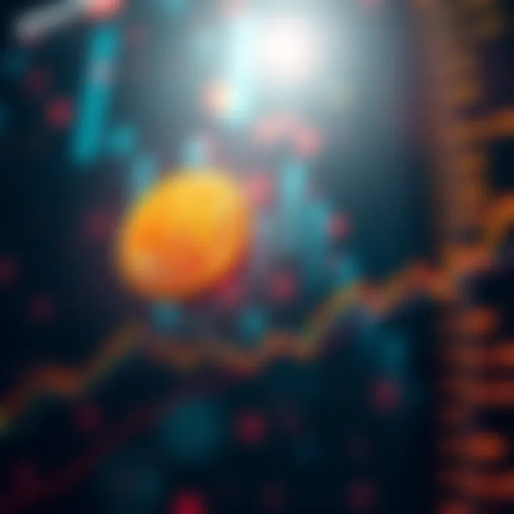 A Bitcoin price chart showing fluctuations and trends in value over time