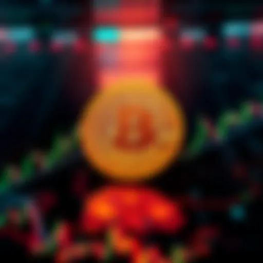 A chart showing Bitcoin's recent price surge with upward trends against a backdrop of bearish market sentiments.