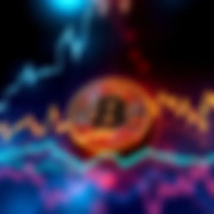 Bitcoin Price Chart A chart showing Bitcoin's fluctuating price with an upward trend towards $83,000.