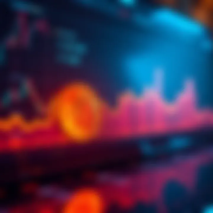 A line graph showing the rising trend of Bitcoin prices over time