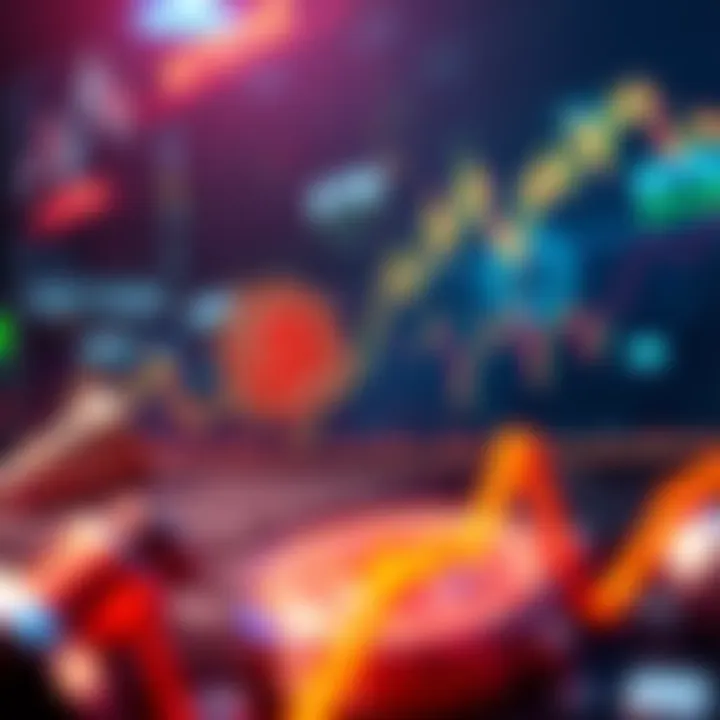 A line graph showing Bitcoin's price rise from 80k to 87k, indicating market movements and trading activity.