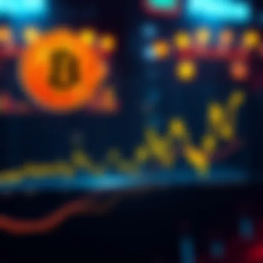 A chart showing Bitcoin's price fluctuations over time, highlighting major spikes and events