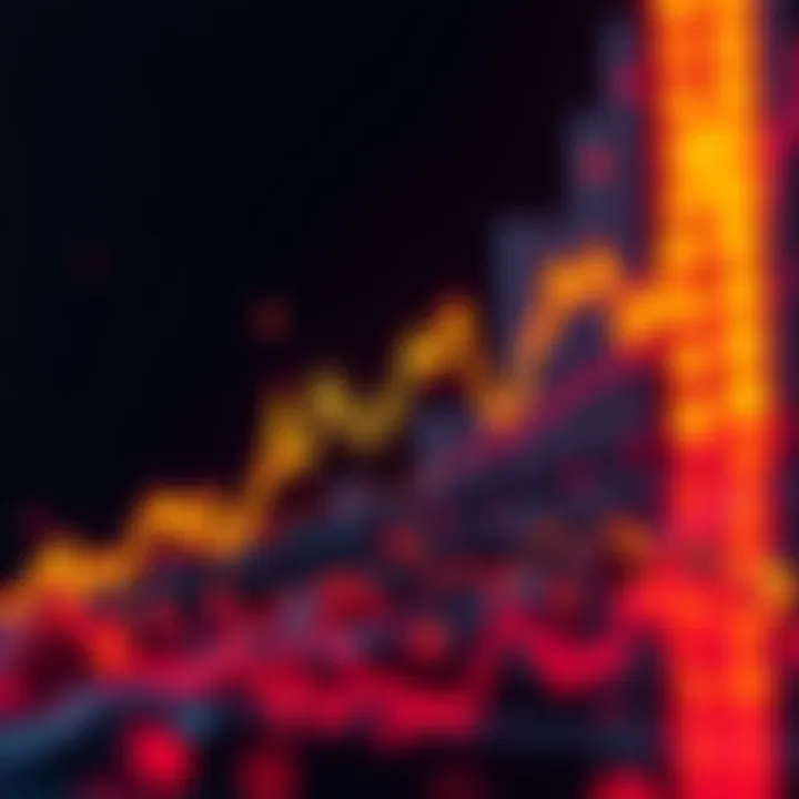 A Bitcoin price chart showing recent smaller crashes with a downward trend line