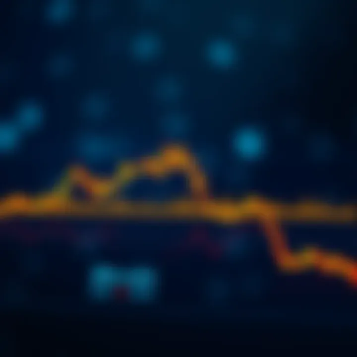 A downward trend line on a Bitcoin price chart, indicating a sell-off before reaching the $86,000 resistance level.