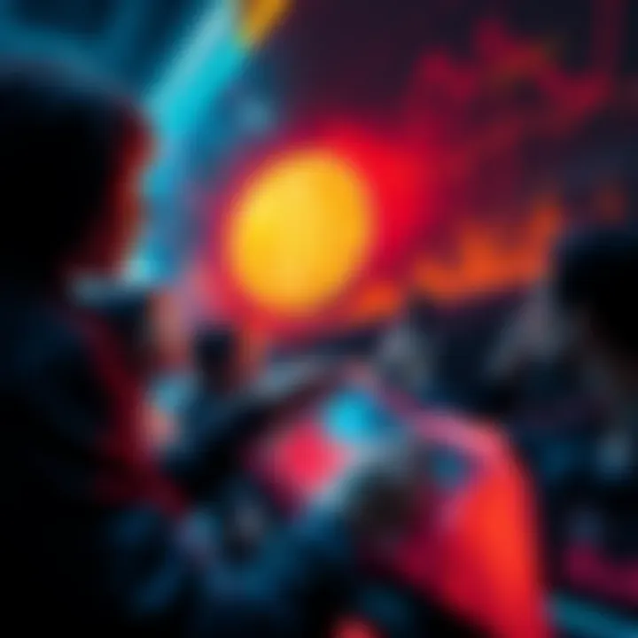 People looking at charts showing Bitcoin's decline and market liquidation