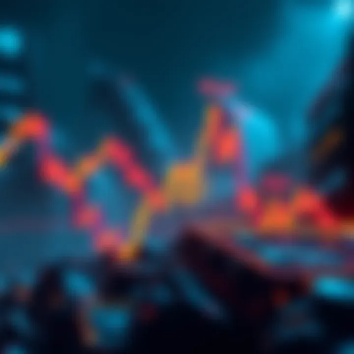 Bitcoin chart showing a spike above 70k followed by a drop below 69k