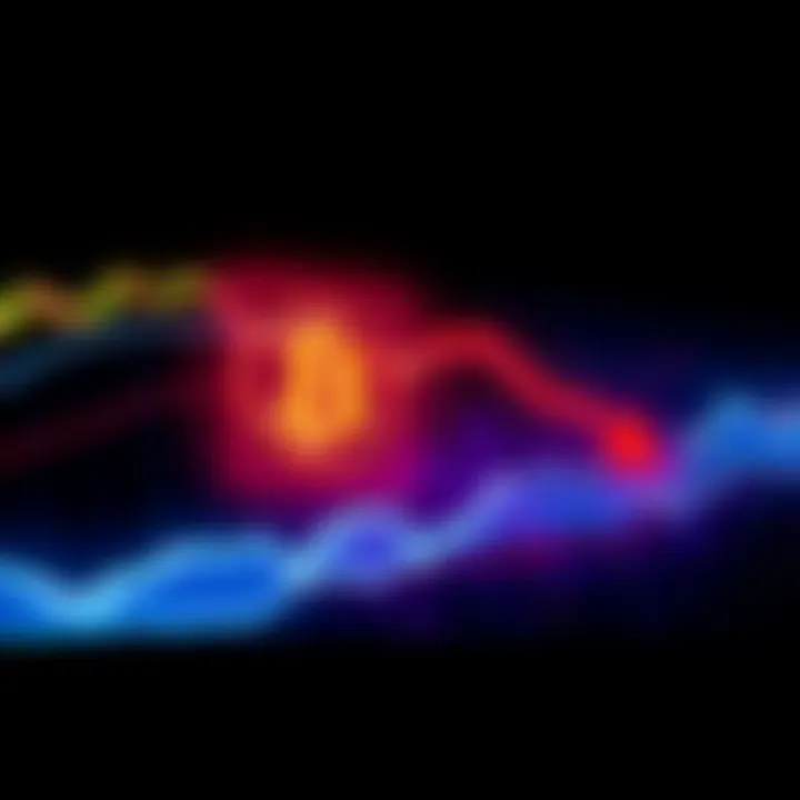 Bitcoin Price Drop A chart showing a downward trend in Bitcoin's value, illustrating the potential drop to $92,000 with red arrows indicating decline.