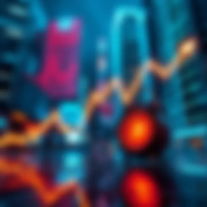 A downward trend line representing Bitcoin price falling as the US market opens, with a clock showing the opening time.