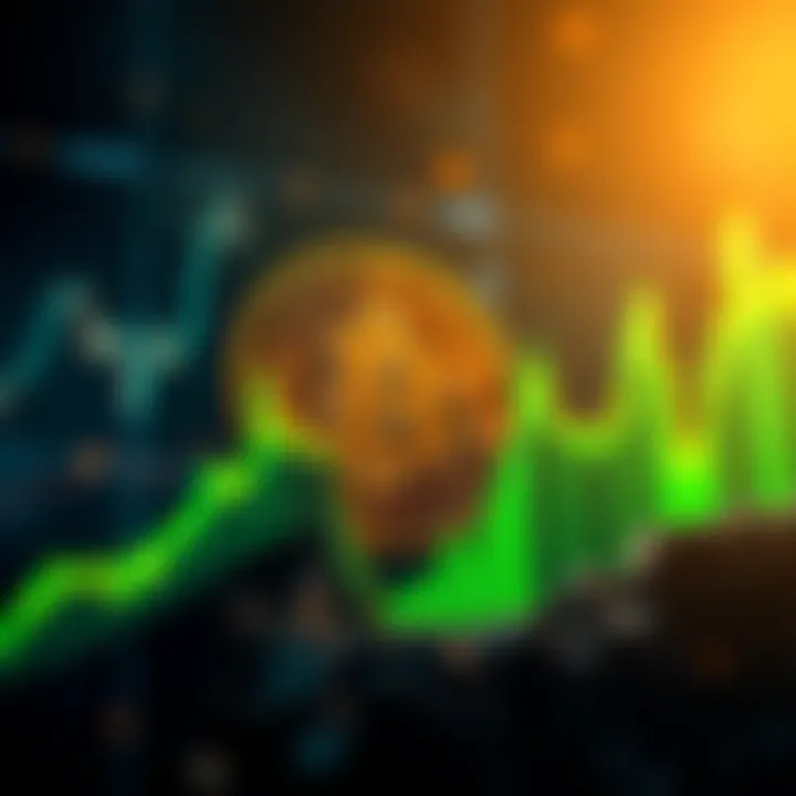 Graph showing Bitcoin price rising sharply as skeptics claim its downfall.