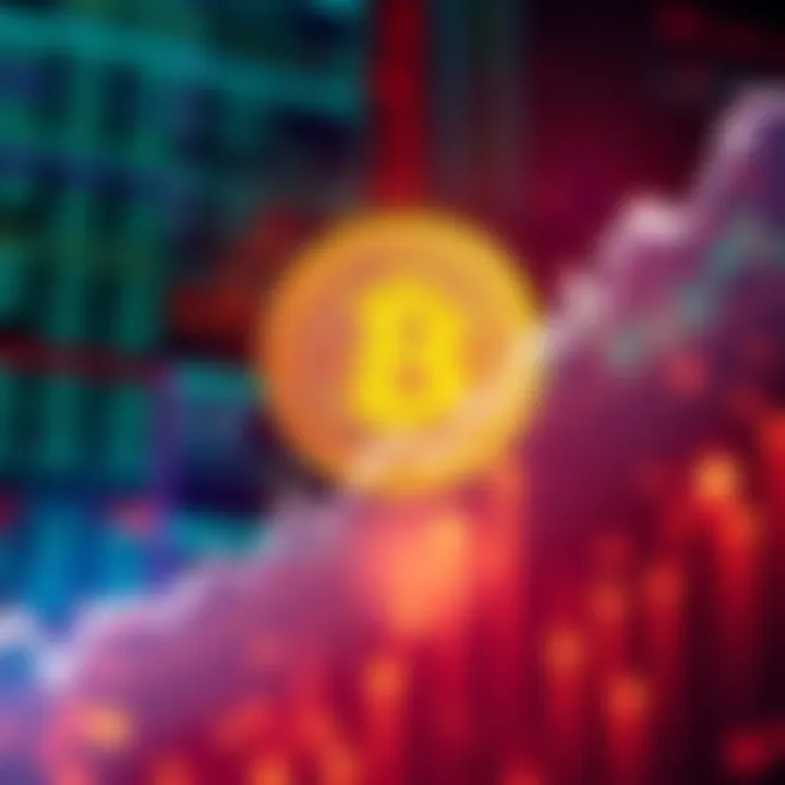 A graph showing Bitcoin's price rising past $80K with a background of financial news headlines and charts.