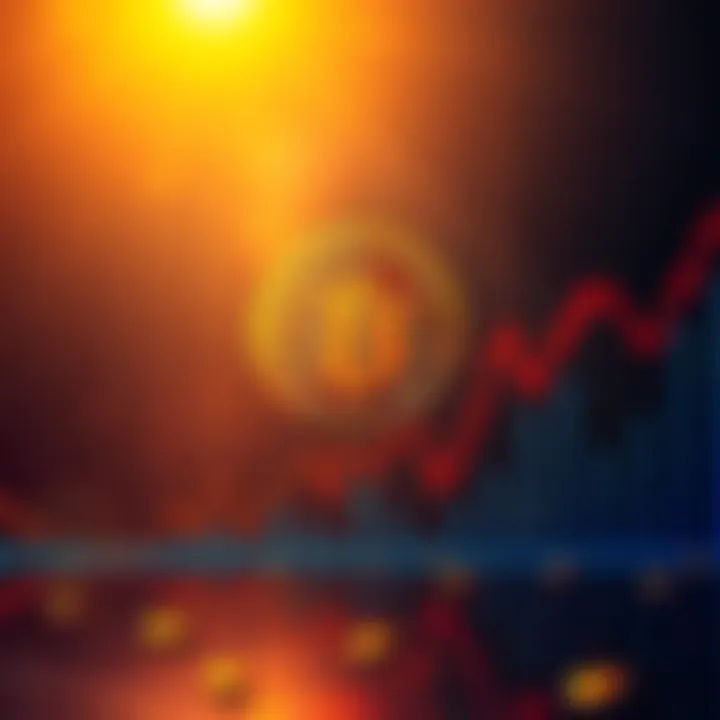 Bitcoin price chart trending down A Bitcoin price chart showing a downward trend with resistance levels around 100k and 120k, indicating market struggles for bullish investors.