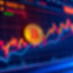 Graph showing Bitcoin price movements with indicators for NASDAQ and treasury yields