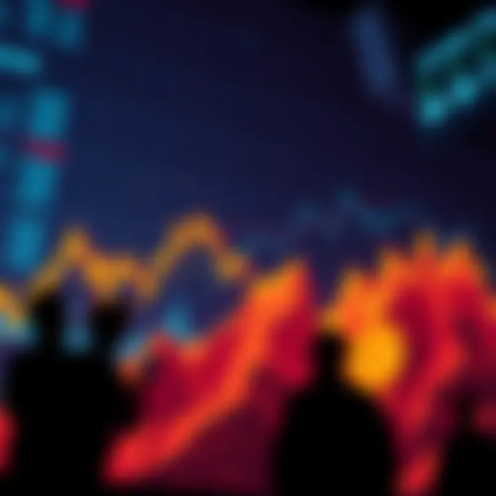 Graph showing rising Bitcoin prices with a bullish trend and optimistic investors observing