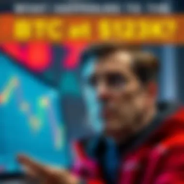 Person looking concerned after buying Bitcoin at a peak price of $123K, showing a graph indicating loss