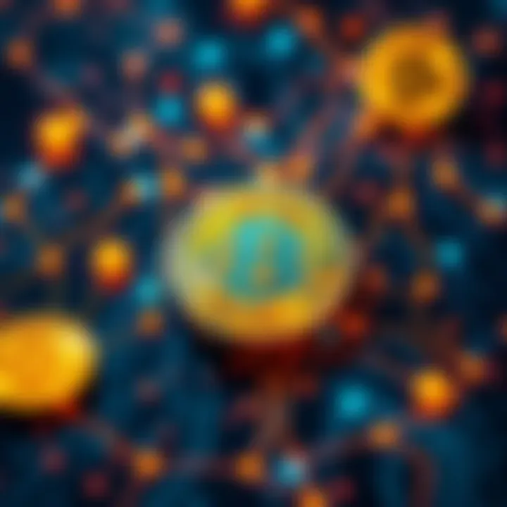 Bitcoin and Quantum Computing A visual representation showing Bitcoin symbols overlaid with quantum computing elements like circuit patterns and glowing lines, highlighting the connection between cryptocurrency and quantum risks.