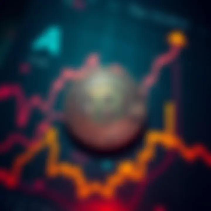 A Bitcoin symbol surrounded by upward-trending charts, representing growth and resilience against negative posts.