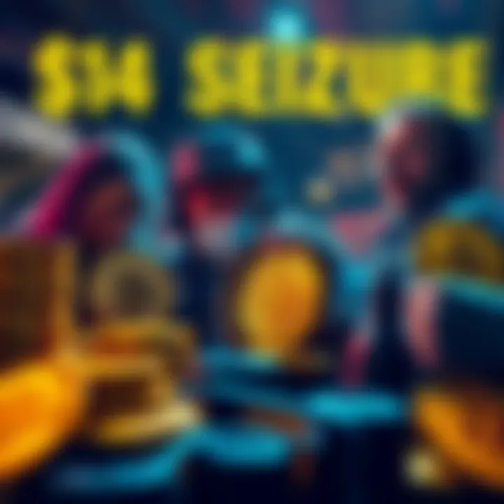 Authorities from the US and UK inspecting Bitcoin assets during a major seizure operation against scammers