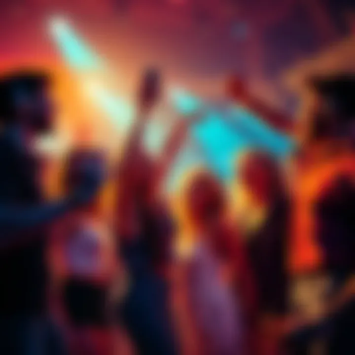 People enjoying bitcoin-themed music A group of friends dancing and listening to bitcoin songs from eight years ago, celebrating cryptocurrency culture