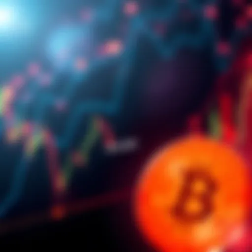 A graph showing Bitcoin price testing the support level at $63,000 with fluctuating trends