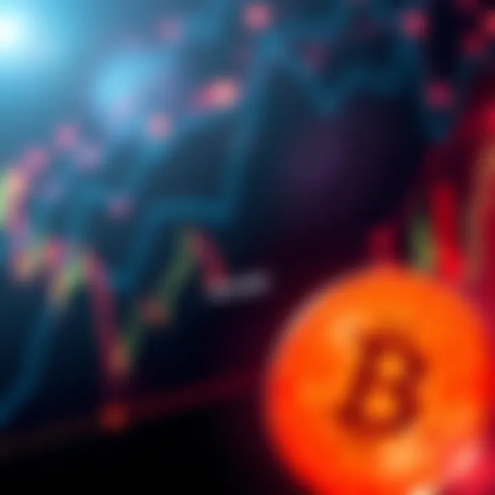 A graph showing Bitcoin price testing the support level at $63,000 with fluctuating trends