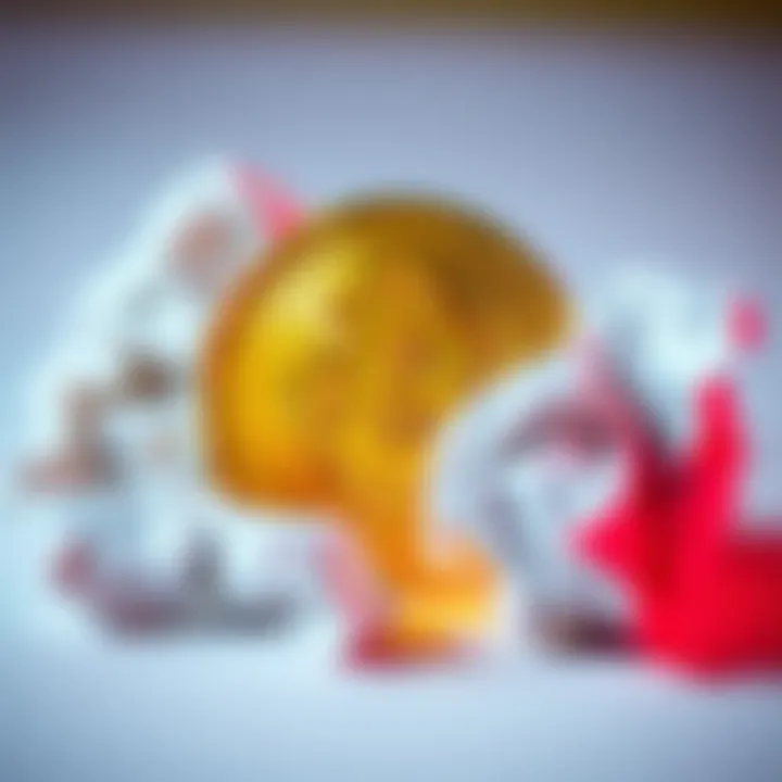 A Bitcoin symbol next to a crumpled piece of paper, highlighting the contrast between perceived value and actual worth.