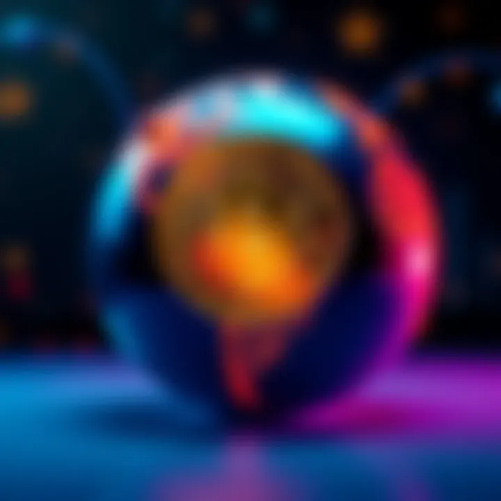A visual of the Bitcoin symbol overlaying a globe, representing its global impact and innovation in finance.