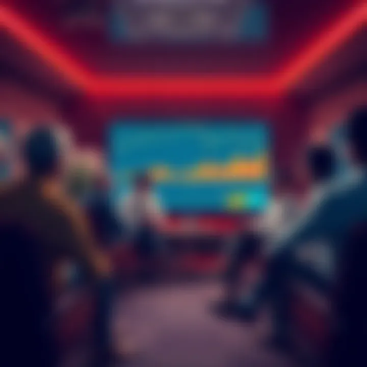 A group of institutional investors discussing Bitcoin treasuries in a modern office setting, with charts and graphs on a screen.