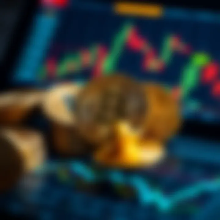 A graphic showing Bitcoin coins and price charts, emphasizing its market value against claims of no intrinsic worth.