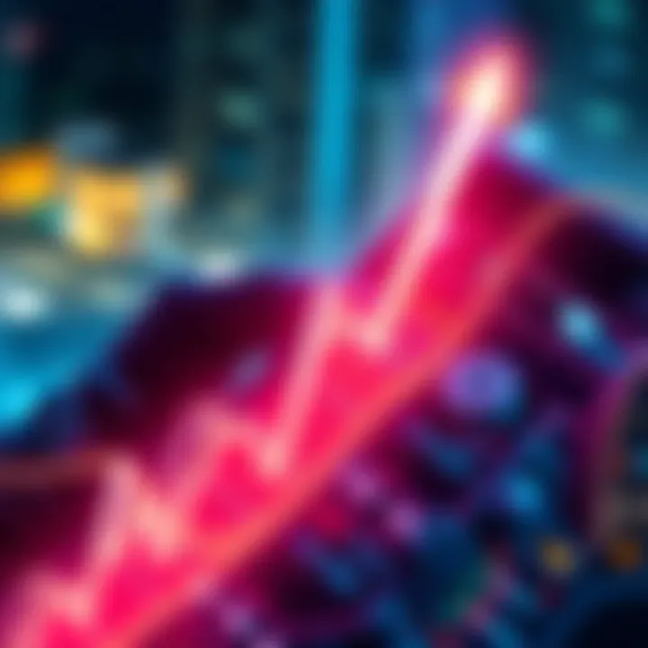 Graphic showing Bitcoin price dropping sharply after a purchase on Cash App