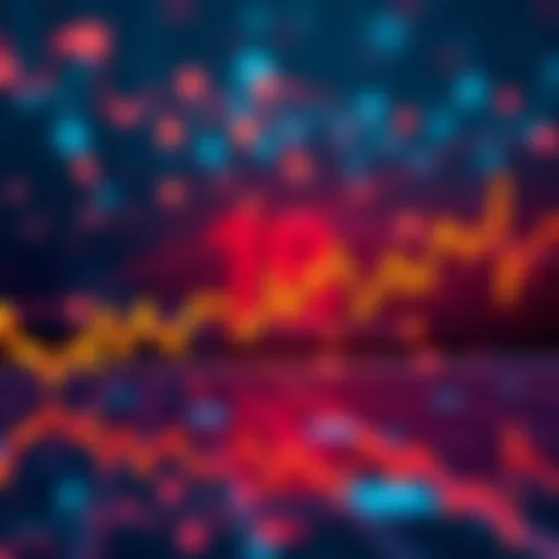 Graph showing rising bitcoin prices overlaid with inflation trend lines