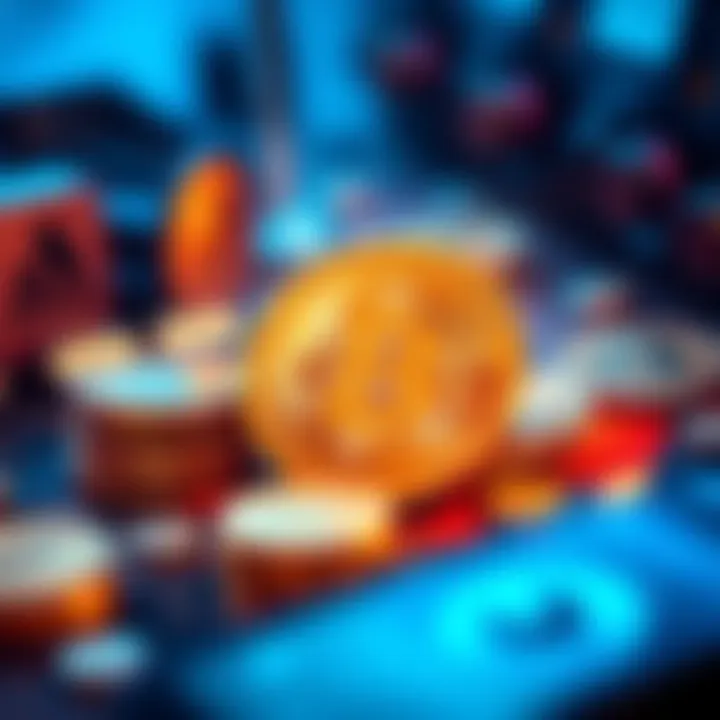 Visual representation of Bitcoin contrasting with Cash App fees