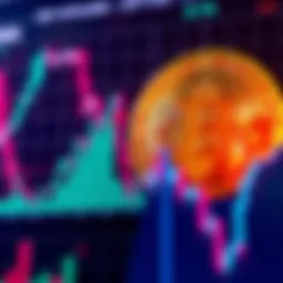Bitcoin and S&P 500 Comparison A graphic showing a Bitcoin coin and S&P 500 stock chart side by side, representing investment options.