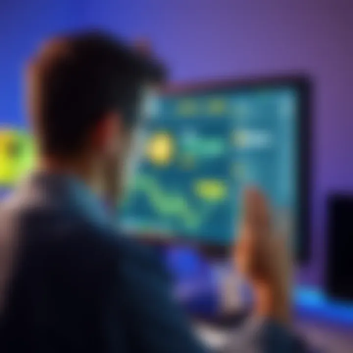 A person looking at a computer screen displaying a Bitcoin wallet recovery interface, with a worried expression.