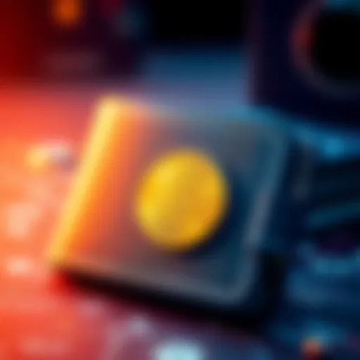 A visual representation of a secure Bitcoin wallet with a lock symbol and seed phrases next to it, highlighting the importance of wallet security.